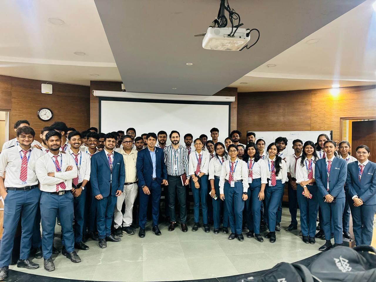 Umesh with the MBA student cohort